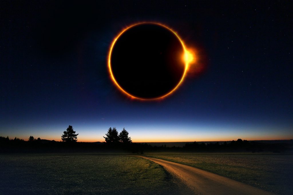 fantasy, sky, eclipse
